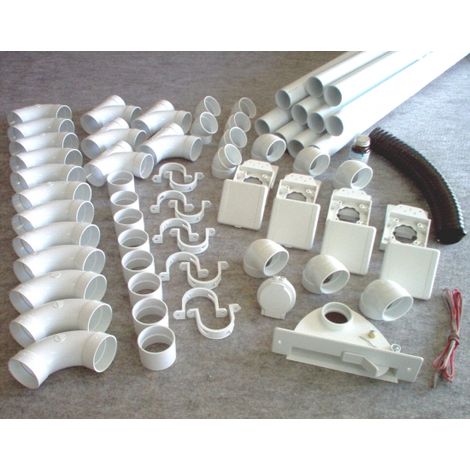 kit 4 prises + 1 kit prise garage + 1 kit ramasse miettes - couleur au choix - blanc