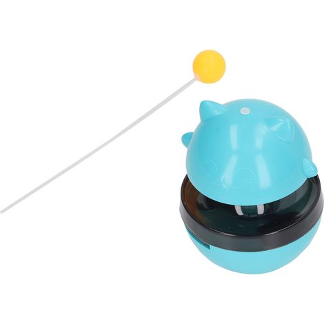 Distributeur de friandises pour chat ABS PC métal surface lisse jouet interactif bleu lac (1/5)