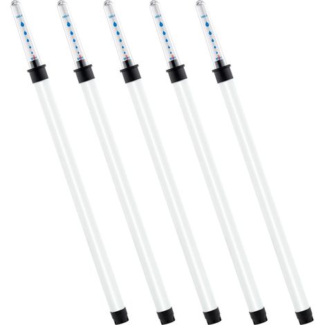 Mcbazel 5 Pièces Indicateur de Niveau d'eau Hydroponique, Jauge de Niveau d'eau avec Flotteur pour Plantes, Indicateur d'Humidité du Sol pour Plantes d'Intérieur, 36cm (1/5)