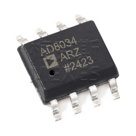AD8034ARZ and AD8039ARZ chips, electronic components and electronic parts, 5 units of each, 5 units shipped.