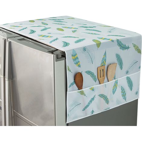 Housse Anti-Poussière Pour Machine À Laver Réfrigérateur Four Micro-Ondes - Coton Lin - Style Nordique - 1 Pièce (1/5)