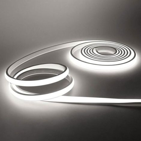 Bandeau LED COB 220V, IP65 étanche Flexible néon LED Strip 288 Leds/m Bandes à LED Ruban - Ruban Blanc naturel (1/4)