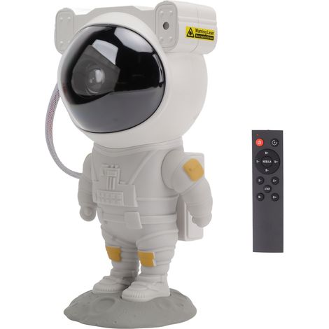 Astronauten-Sternenprojektionslampe mit Timer und Fernbedienung, USB-aufladbarer atmosphärischer Projektor, Nachtlicht für das Schlafzimmer (1/5)