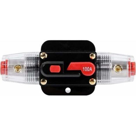 [NEVER USED] Automatic reset circuit breaker (Size: 100A) fuse inverter for car, marine, and boat protection systems - 12V-24V