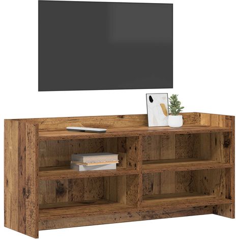 Mobile TV Armadietto TV Mobile Porta TV 100 x 33 x 47 cm Legno antico Legno ingegnerizzato (1/5)