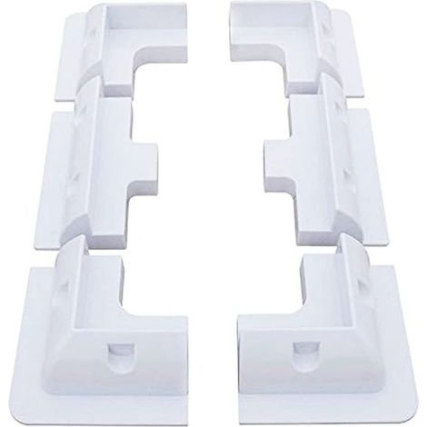 EASYCOMFORT Kit de 6 supports solaires ABS sans perçage pour toit camping-car, caravane, abri de jardin, garage – Fixation angle panneau solaire véhicule (1/5)