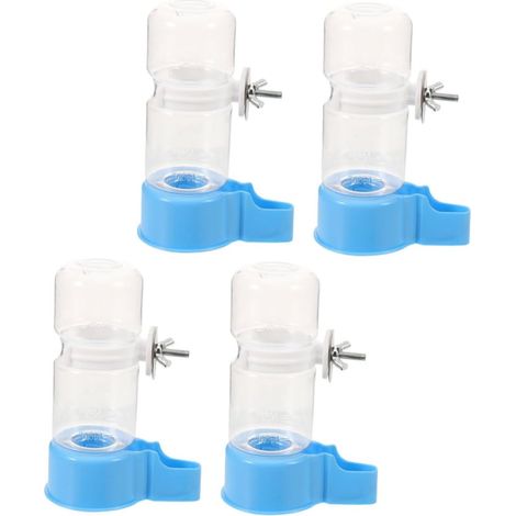 4-Piece Automatic Bird Waterer, Convenient Water Dispenser for Parrots and Small Birds, Cage Accessories, Plastic, Elegant and Stable Design, Easy Hydration (1/5)
