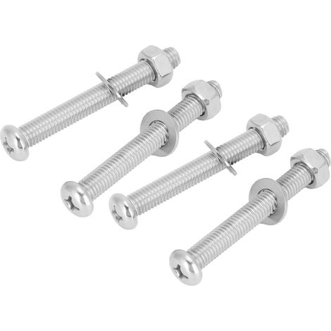 Lot de 4 boulons et écrous de fixation pour marches de piscine, pièces de rechange pour échelle subaquatique, 7 mm (1/5)