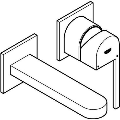 GROHE Plus 2-Loch-Waschtischbatterie, Ausladung 146mm, (1/5)