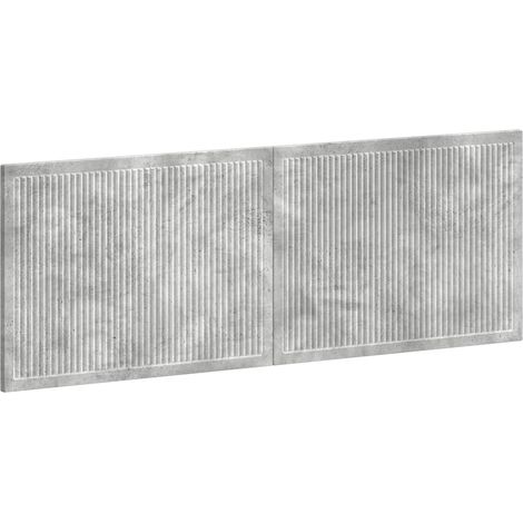Maison Exclusive - Wandmontiertes Kopfteil EDE Betongrau Holzwerk (1/5)