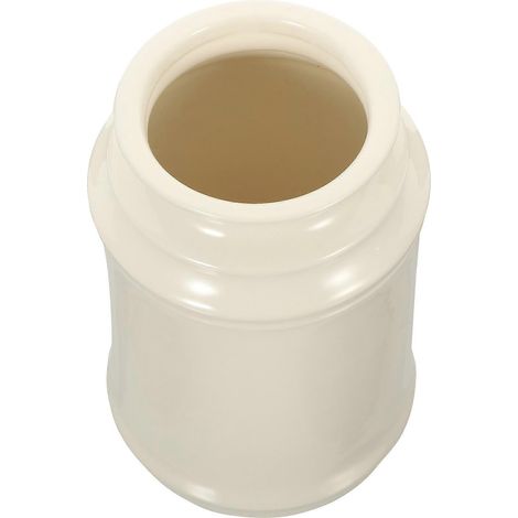 Porte-couverts en céramique, multifonctionnel, pour ustensiles de cuisine, cylindrique blanc, compatible avec les couverts (1 lot) (1/5)