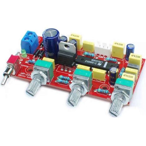 Carte Préamplificateur Audio LM1036 avec Contrôle Graves/Aigus pour Système Home Cinéma (1/4)