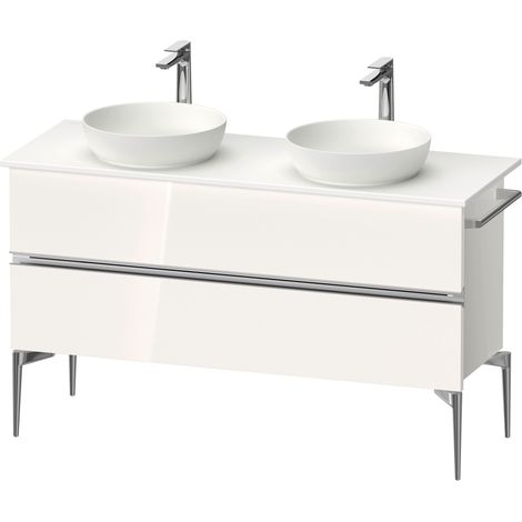 Duravit Sivida Meuble sous-lavabo sur console, 2 tiroirs, poignée