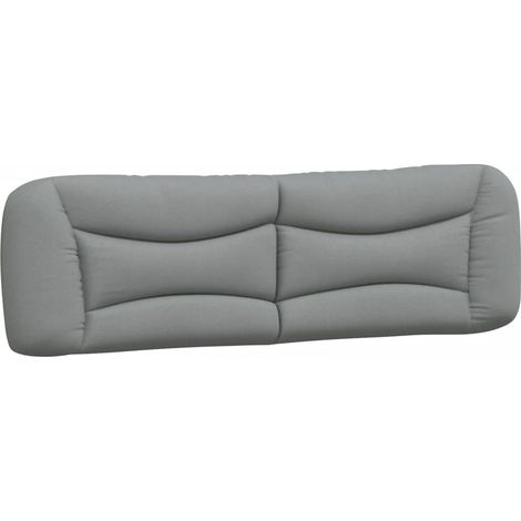 Coussin de tête de lit Hvar gris clair 180 cm tissu (1/5)