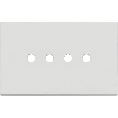 VIMAR - 22684.RN.4.01 Placa redonda 4Mx4, blanco mate