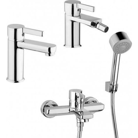 Jacuzzi Rubinetteria miscelatori lavabo bidet e gruppo vasca modello Fiamma (1/5)