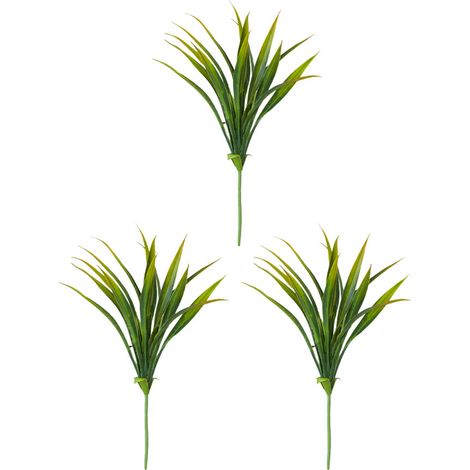 Steli di orchidee in plastica realistici, set da 2, verde - B 3