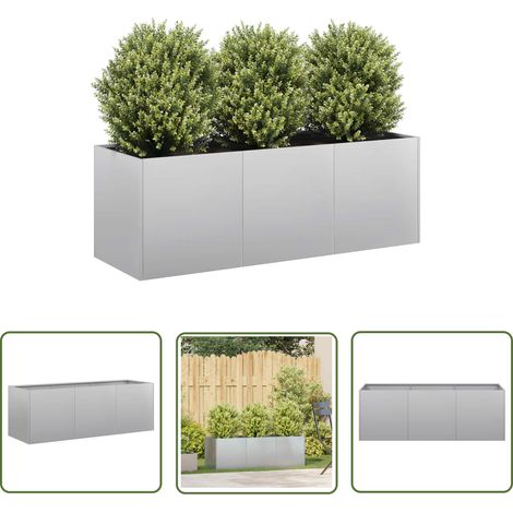 vidaXL Pflanzkübel 120x40x40 cm Verzinkter Stahl (1/5)