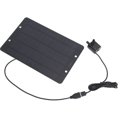 6V 10W USB-Solarbrunnenpumpen-Set, Solarbrunnenpumpe für Vogeltränke, Garten, Pool (1/5)