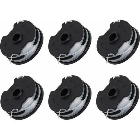 Lot de 6 Bobines de Rechange pour Débroussailleuse Sans Fil Parkside PRTA 20-Li C3 IAN351753. (1/4)