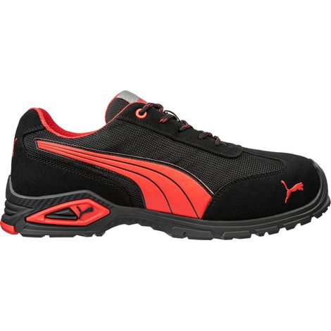 Chaussures de sécurité basses S1PL MADRID noir/rouge - PUMA SAFETY - 642740 45 (1/4)