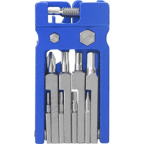 19-in-1 Reparaturset für Falträder inklusive Inbusschlüssel und Schraubendreher (blau) (1/5)