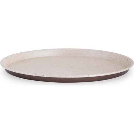 Trade Shop - Low Beaded Cake Pan For Pizza Round Anti-stick Oven 32cm Rustic Kitchen 367320 -