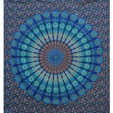 Arazzo regalo Arazzi Hippie Mandala Boemo Psichedelico Indiano Complesso Arazzo da parete Biancheria da letto Copriletto (1/4)