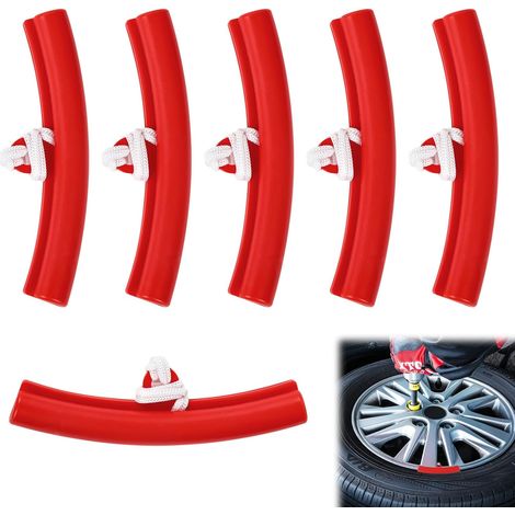 6 Pièces Protège Jantes Voiture, Démonte Pneu Outil (1/5)