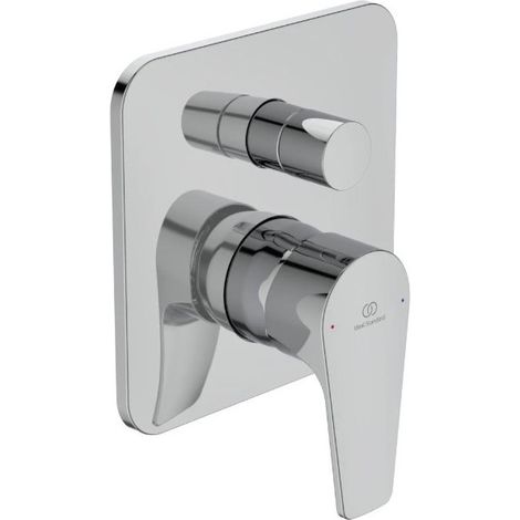 Ideal Standard - Cerafine D, Miscelatore monocomando per vasca o doccia ad incasso, Due vie, Parti esterne, Cromato (1/5)