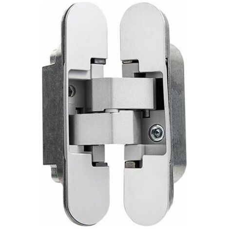 Charnière Invisible pour Portes Lourdes - Lot de 2 (Charge 40 kg, Ouverture 180º)..