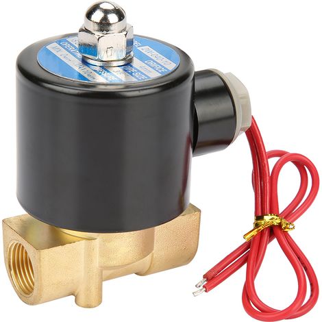 G3/8 2-Wege-Direktantriebs-Magnetventil aus Messing, normalerweise geschlossen (DC 24V)