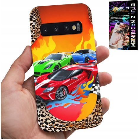 Hülle für Samsung Galaxy S10 Plus – Für Kinder, Rennwagen + Folie (1/5)