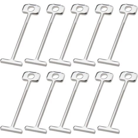 200pcs T-Pins Aiguilles en Acier Remplaçables Système de Nivellement des Carreaux 1.5mm Nivellement des Carreaux Sols Murs Outil de Construction Bâtiments (1/4)