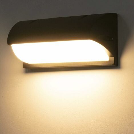 18W Applique Murale Extérieur Avec détecteur de movement,3000K Blanc chaud Luminaire Exterieur Murale IP65 Radar Lampe Extérieure Applique Murale pour Rues, Jardins, Terrasses, Garages, (1/5)