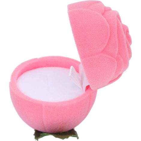 Rosa Schmuckkästchen für Ohrringe, perfekt als Geschenk zur Verlobung, Hochzeit oder zum Geburtstag. (1/5)
