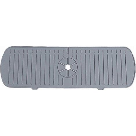 Tapis d'égouttage en silicone gris M pour cuisine et salle de bain (1/5)