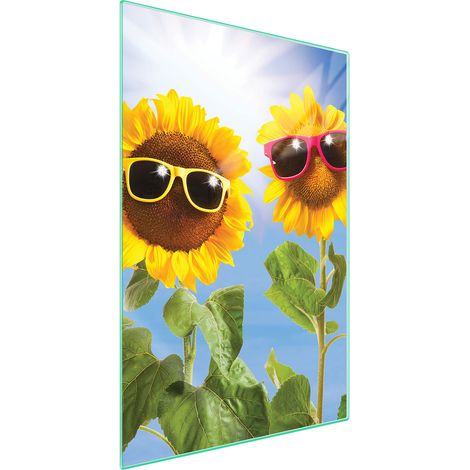 TAGLIERE IN VETRO 35x52 Fiore (1/5)
