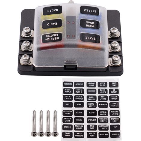 Boîtier Fusible Auto 6 Sorties Pbt Protection Température (1/2)