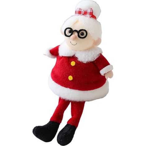 Père Noël en Peluche Père Noël Assis en Peluche Douce,Décoration De Poupées Figurines en pour Intérieur Extérieur Étagère Fêtes Salon Voiture Maison Bureau,Intérieur Maison (1/5)