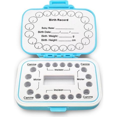 Aufbewahrungsbox für Milchzähne von Babys und Kindern, zur Aufbewahrung von Milchzähnen und Haaren.