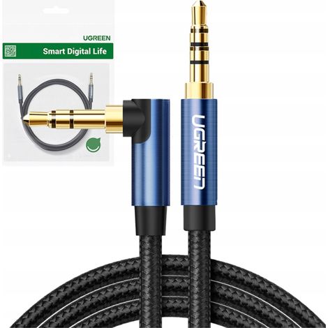 Câble jack coudé 3,5 mm Ugreen 60180 de 1,5 m (noir)
