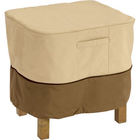 Classic Accessories Copertura per ottomana/Tavolo Quadrato da Giardino, Grande, Veranda (1/5)