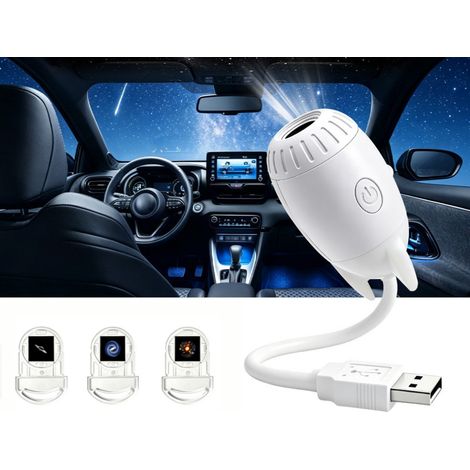 Luce notturna per proiezione della Via Lattea 2 in 1 con proiettore USB per auto, pareti e soffitti della camera da letto e 3 pellicole di proiezione intercambiabili. Ideale come regalo. (1/5)