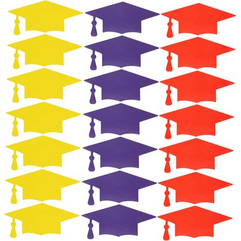Feuilles Autocollants de Graduation Forme de Chapeau de Lot (1/5)
