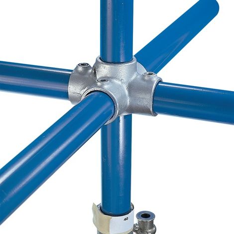 Rohrkreuzverbinder 5-fach Gr.8 Typ 40 Bohrung 40mm KEE SAFETY (1/2)