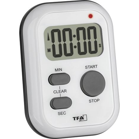 TFA Dostmann Minuteur blanc numérique (1/5)
