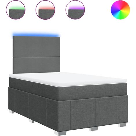 Maison Exclusive - Boxspringbett mit Matratze Dunkelgrau 120x190 (1/5)