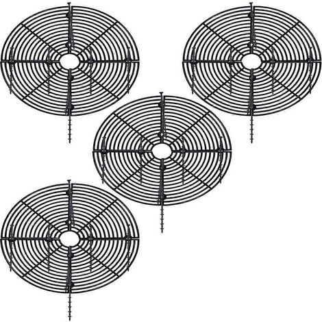 Lot de 4 grilles pour pots de fleurs, 30 cm de diamètre, protection pour plantes, filet de protection (1/5)