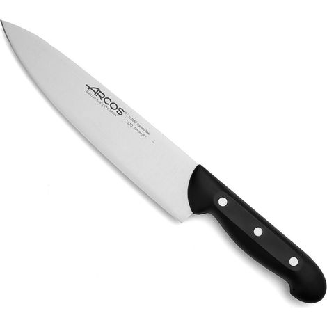 Cuchillo Cocina Cocinero  215Mm Mango Polioximetileno  Negro  Inox Arcos 151000